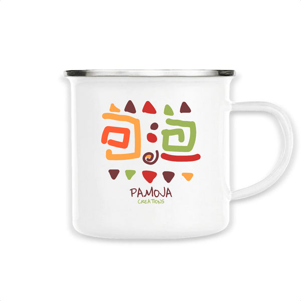 Mug émaillé vintage Pamoja